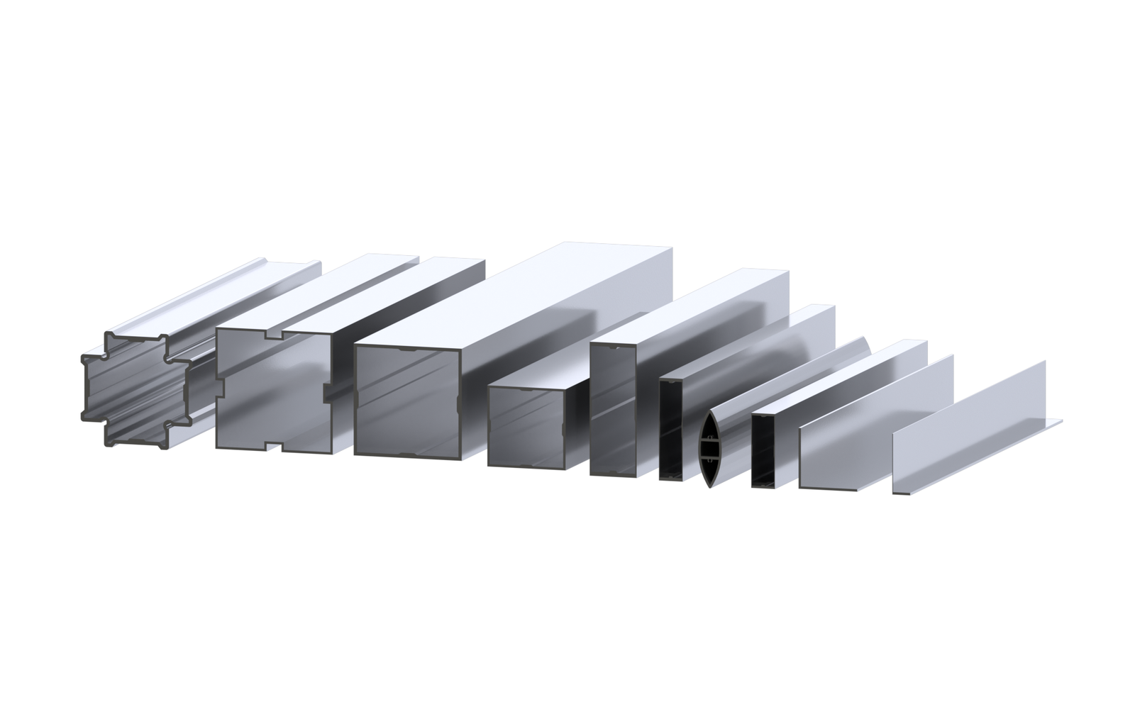 Aluminum Profiles — Square, Rectangular & U-Channel